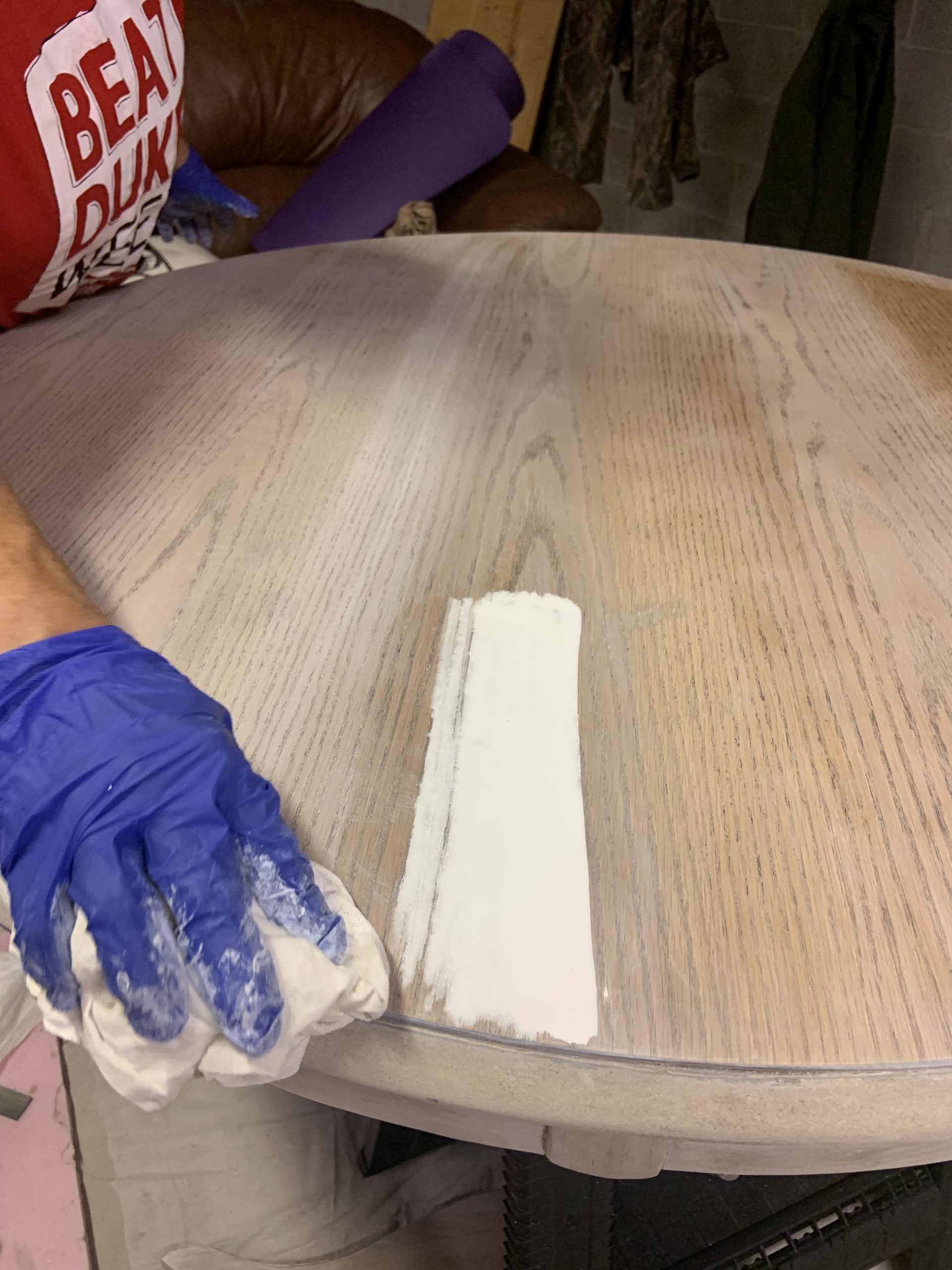 How to Refinish a Table - Well She Tried